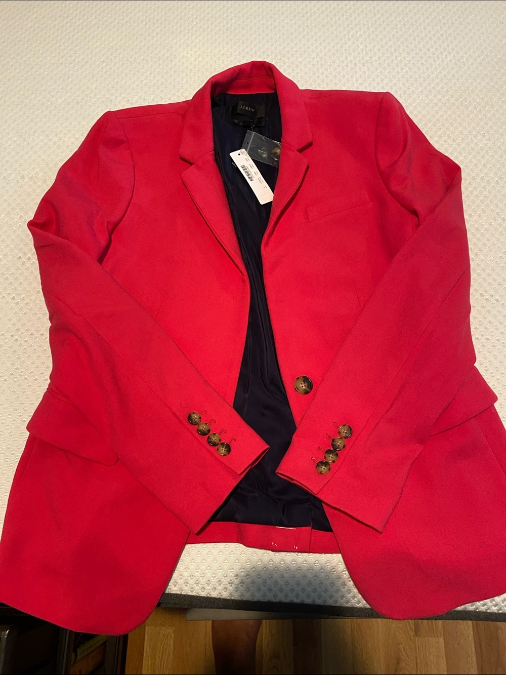 J. Crew Pink Single-Button Tailored Blazer